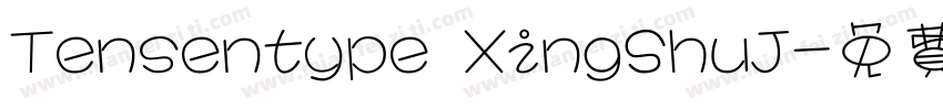 Tensentype XingShuJ字体转换